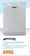 Smeg 12 Place Silver Dishwasher LVS65SSA