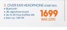 JBL Over Ear Headphone E55BT BLK
