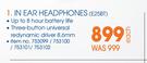 JBL In Ear Headphones E25BT