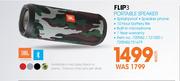 JBL Flip 3 Portable Speaker-Each