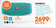 JBL Charge 3 Portable Speaker-Each
