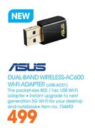 Asus Dual Band Wireless AC600 WiFi Adapter USB-AC51