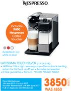 Nespresso Lattissima Touch Silver F11-ZA-SI-NE