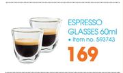 Espresso Glasses 60ml