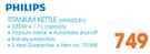 Philips 1.7Ltr Titanium Kettle HD9322.81
