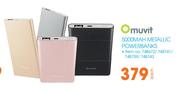 Muvit 5000Mah Metallic Powerbanks-Each
