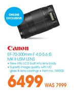 Canon EF-70-300mm F 4.0-5.6 IS MK II USM Lens