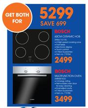 Bosch oven shop and hob combo