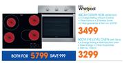 Whirlpool 60cm Ceran Hob AKT8219LX & Whirlpool 60cm Eye Level Oven AKP 738 IX Combo