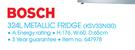 Bosch 324Ltr Metallic Fridge KSV33NI30