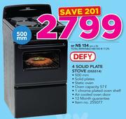 Defy 4 Solid Plate Stove DSS514