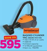 Bennett Read Bagged Cylinder Vac MICRO HVC150