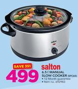 Salton 6.5Ltr Manual Slow Cooker SFC65