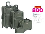 Mainstays 4 Piece Luggage Set