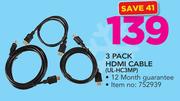 Ultra-Link 3 Pack HDMI Cable UL-HC3MP