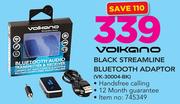 Volkano Black Streamline Bluetooth Adaptor VK-30004-BK