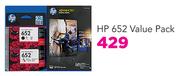 HP 652 Value Pack