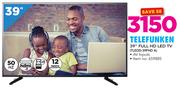 Telefunken 39" Full HD LED TV TLEDD-39FHD A