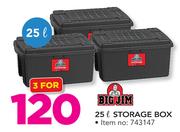 Bigjim 25Ltr Storage Box-For 3