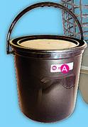20Ltr Plastic Bucket With Lid (Black)