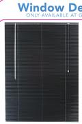 Decorland Ready-Made 25mm Aluminium Venetial Blinds(Black)-1000x1000mm