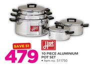 Hart 10 Piece Aluminium Pot Set