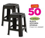 Cenplast Black Kitchen Stools-For 2