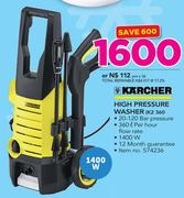 Karcher High Pressure Washer K2 360