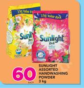 Sunlight Assorted Handwashing Powder-3Kg Each