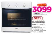 Defy 60cm Eye Level Oven Stainless Steel S S DBO461
