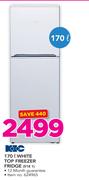 KIC 170Ltr White Top Freezer Fridge 518 1