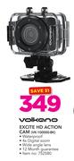 Volkano Excite HD Action Cam VK-100000-BK