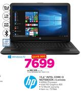 HP 15.6" Intel Core i3 Notebook 15-AY035NI