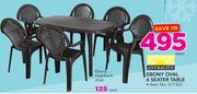 Ebony High Back Chair-Each