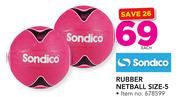 Sondico Rubber Netball Size 5-Each