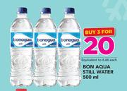Bon Aqua Still Water-3 x 500ml