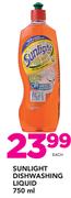 Sunlight Dishwashing Liquid-750ml Each