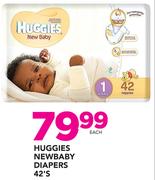 Huggies New Baby Diapers-42's Each