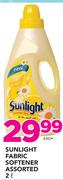 Sunlight Fabric Softener Assorted-2Ltr  Each