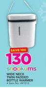 Snookums Wide Neck Twin Padded Bottle warmer