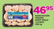 Namchicken Frozen Party Braai 16 Piece-Per Kg