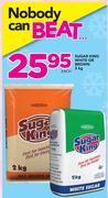 Sugar King White Or Brown-2Kg Each