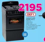 Defy 4 Solid Plate Stove DSS514