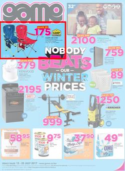Game Botswana : Nobody Beats Our Winter Prices (13 July - 25 July 2017), page 1