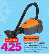 Bennett Read Bagged Cylinder Vac MICRO HVC150
