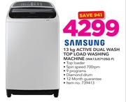 Samsung 13Kg Active Dual Wash Top Load Washing Machine WA13J5710GS F