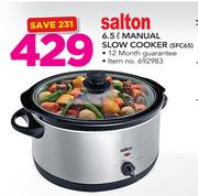 Salton 6.5Ltr Manual Slow Cooker SFC65