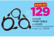 3 Pack HDMI Cable UL-HC3MP
