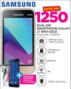 Samsung Dual Sim Smartphone Galaxy J1 Mini Gold With Plus Energizer Universal Glass 4.1-4.3" Screen
