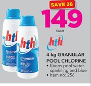 HTH 4Kg Granular Pool Chlorine-Each